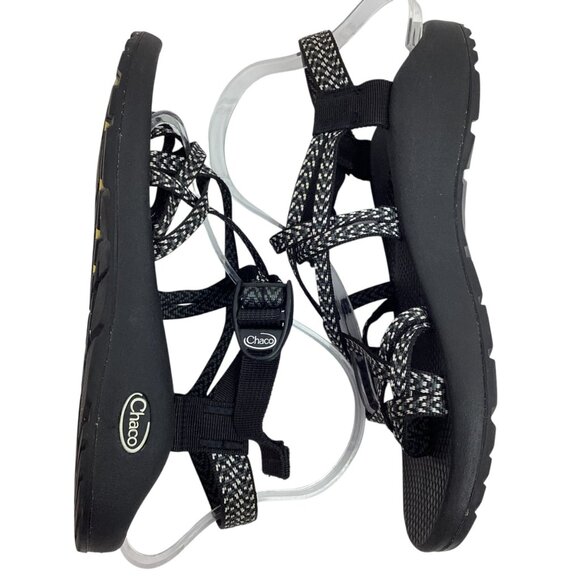 Chaco Z Cloud X2 Strappy Womens 9 Black & White Performance Sandals - Picture 3 of 11